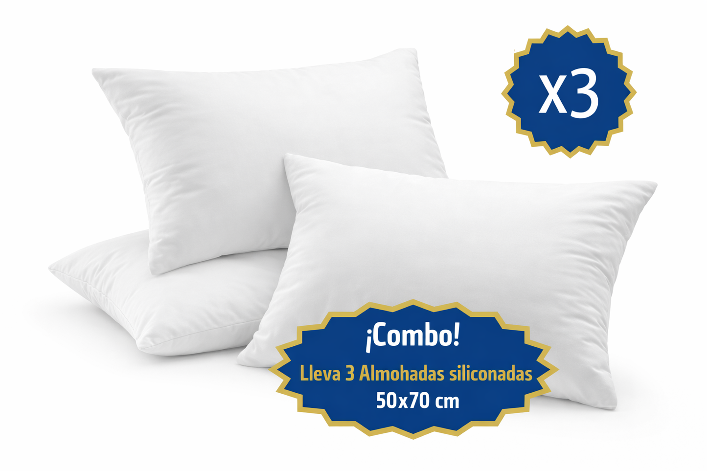 Almohadas Premium SleepConfort – Pack x3