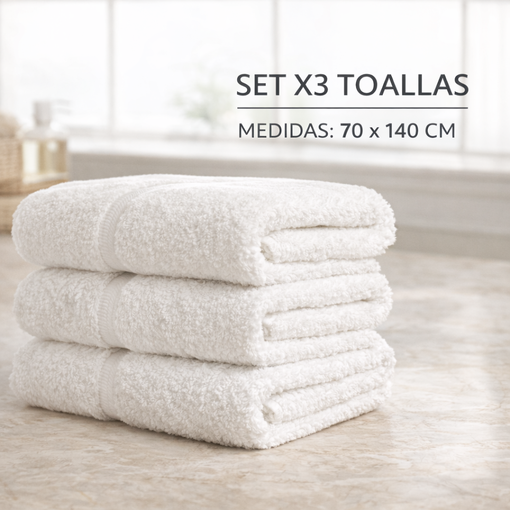 Toallas Premium CottonSoft – Set x3