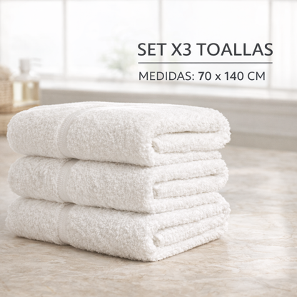 Toallas Premium CottonSoft – Set x3